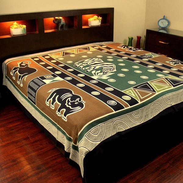 Shop Cotton African Animal Print Cotton Tapestry Wall Hang Tablecloth Rectangle Thin Bedspread Full Beach Sheet Bed Sheet Overstock 14437771