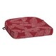 preview thumbnail 16 of 38, Arden Selections ProFoam Essentials Outdoor Rounded Back Seat Cushion 19 x 20 Black Global Stripe