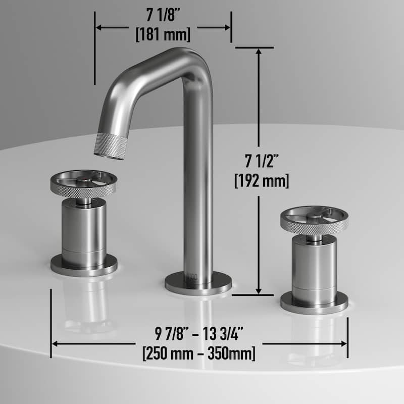 VIGO Cass 8" H 2-Handle Widespread Bathroom Faucet