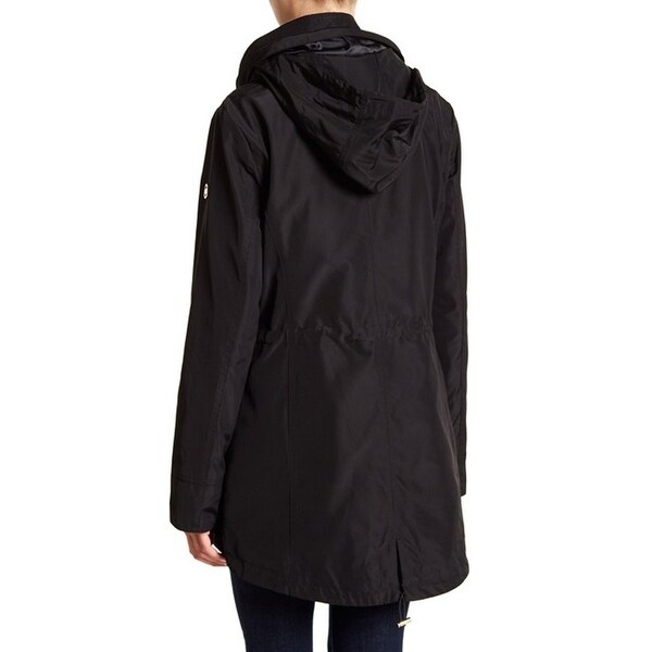 michael michael kors hooded raincoat