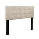 preview thumbnail 3 of 13, Mid-Rise Fabric Upholstered Panel Headboard