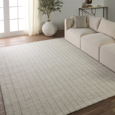 Barclay Butera by Jaipur Living Handmade Striped Cream/ Light brown Area Rug
