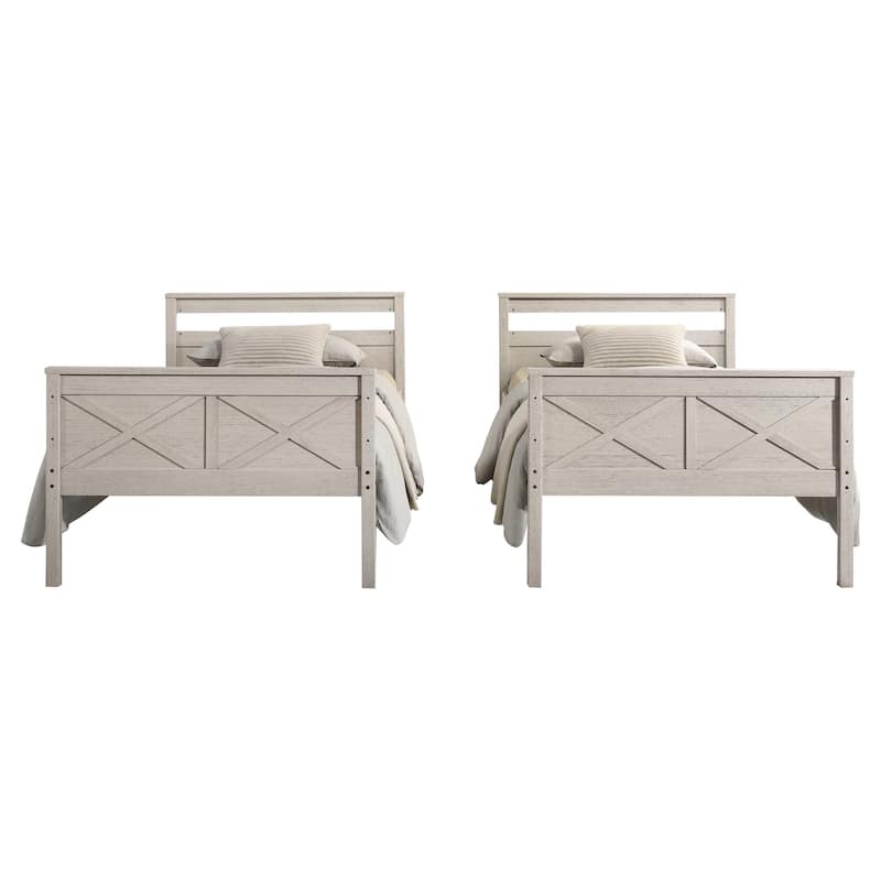 Clayfell Exeter Twin Over Twin Solid Wood Standard Bunk Bed