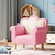 preview thumbnail 2 of 10, Upholstered Kids Sofa, Princess Armchair for Children, Petal Shape Toddler Sofa Chair for Playroom, Children's Bedroom