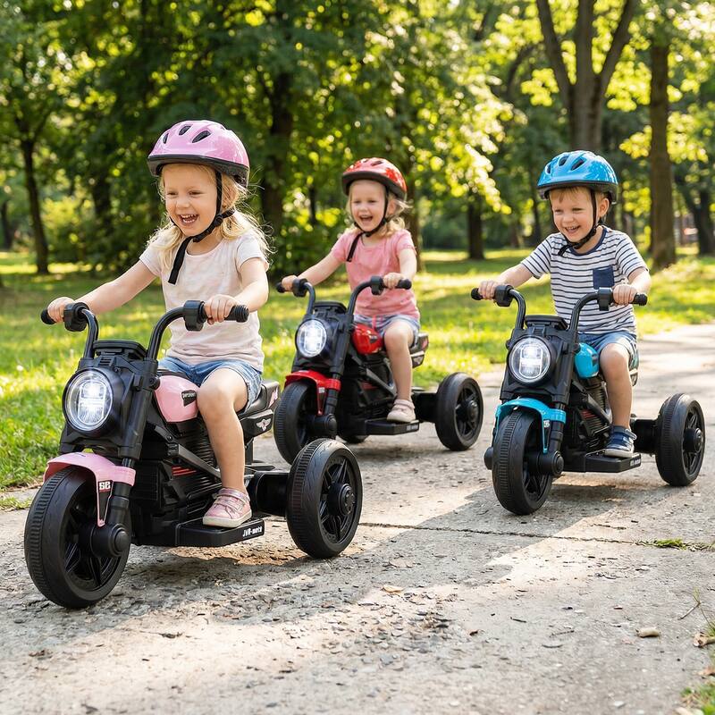 Gymax 6V Kids Motorcycle w/Song Story LED Headlights Accelerator