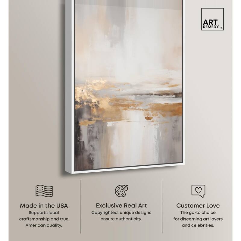 Gold Dust I Canvas by Art Remedy