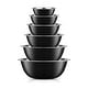 preview thumbnail 12 of 19, JoyJolt Stainless Steel Food Kitchen Mixing Bowl - Set of 6 - .5QT .75QT 1.5 QT 3QT 4QT 5QT Black