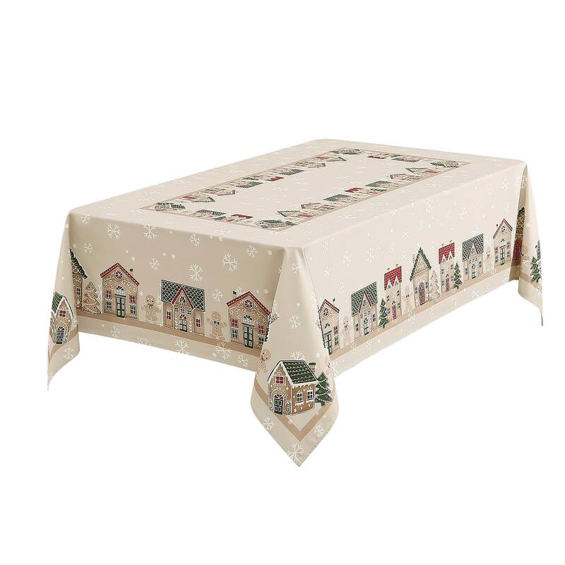 Avanti Gingerbread Village 60" x 144" Tablecloth