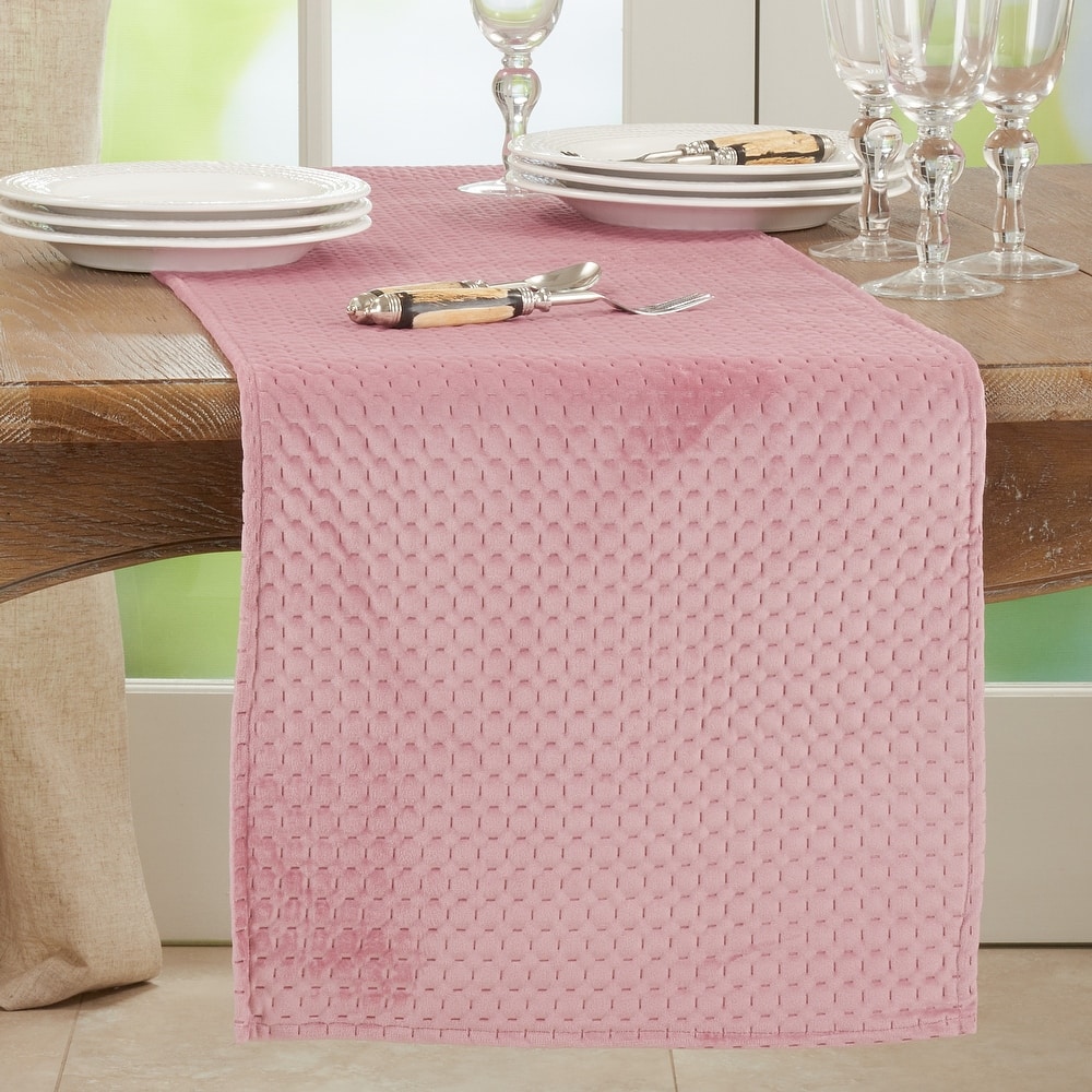 Long Table Runner With Pinsonic Velvet Design