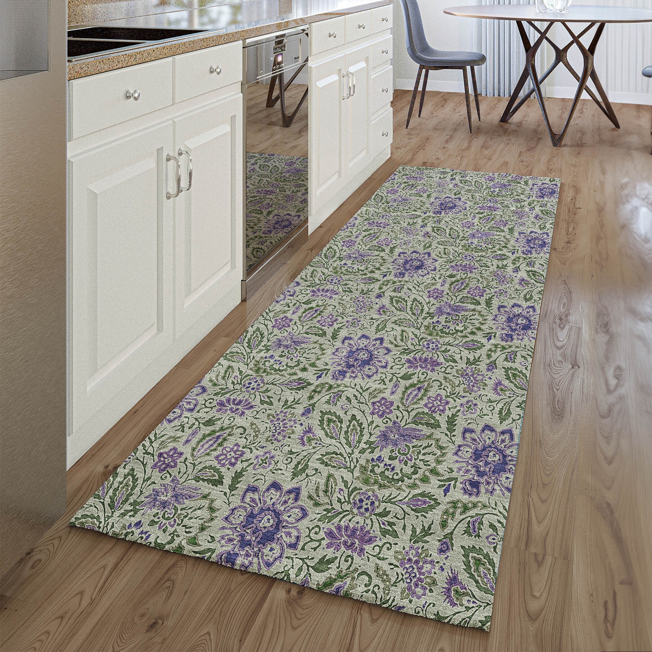 Premium Washable Super Soft Floral Mayfield Rug
