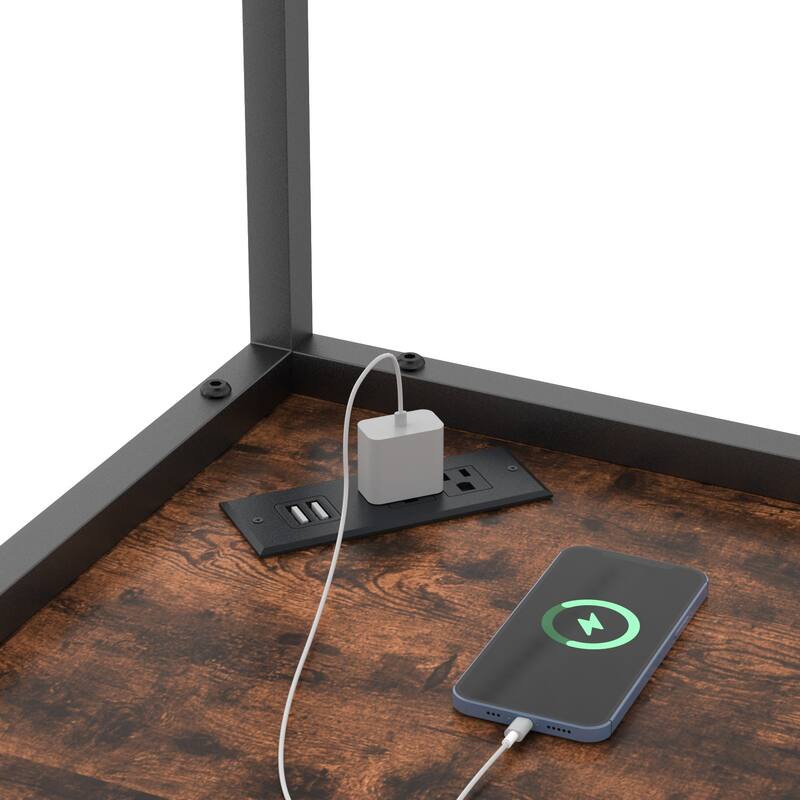 VECELO Tall Bookshelf 63.2"Large Bookcases Organizer with LED Lights Free-Standing Library Bookshelf with 5-Tier Storage Shelves