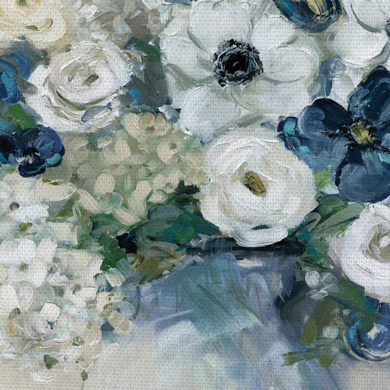 Anemone and Blue by Sally Swatland Canvas Art Print