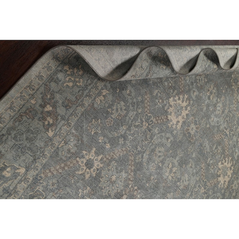 Geometric Ziegler Turkish Wool Area Rug Traditional Dining Room Carpet - 6'7" x 9'10"