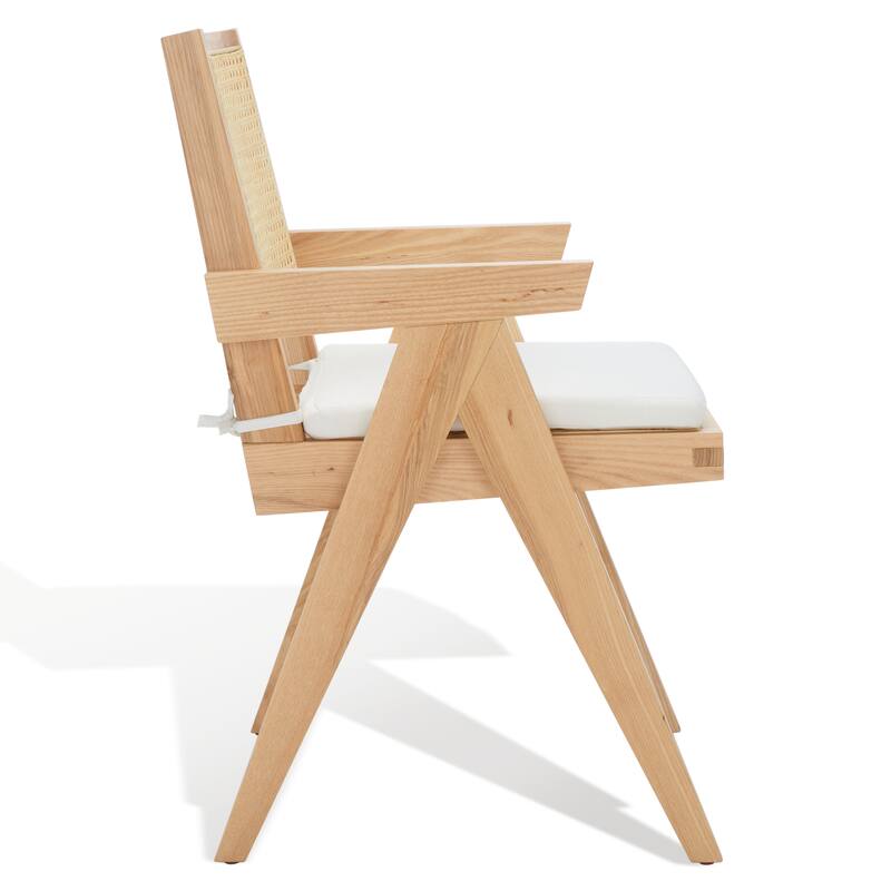 SAFAVIEH Couture Colette Rattan Arm Chair 21 in. W x 23 in. D x 34 in