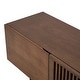 preview thumbnail 2 of 7, Mid-Century Walnut Wood TV Stand