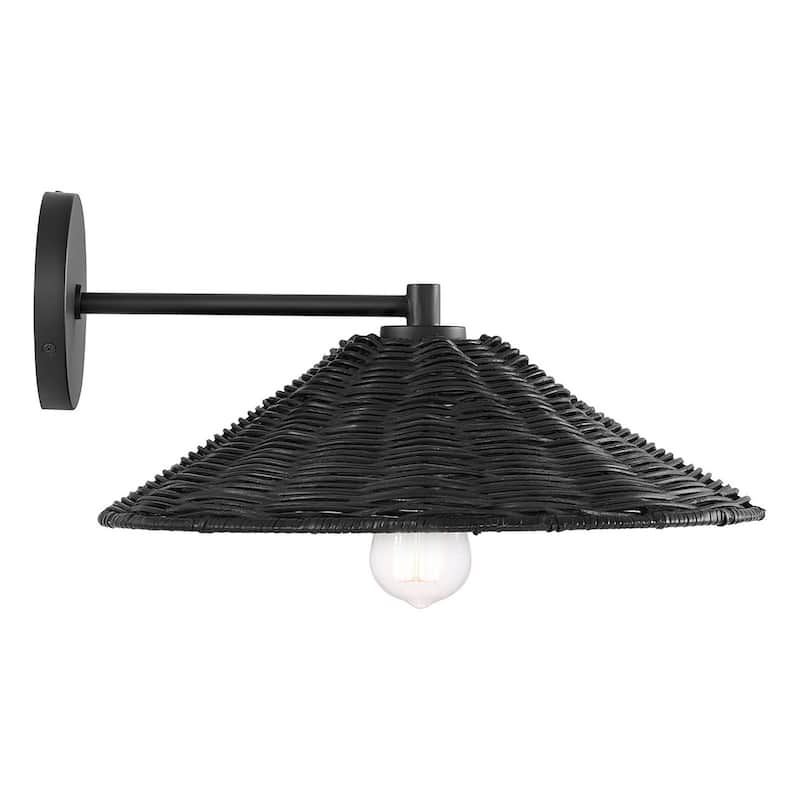 Trade Winds Wicker 1-Light Wall Sconce