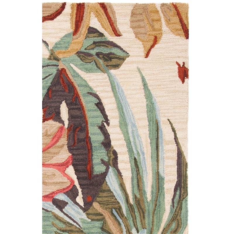SAFAVIEH Handmade Jardin Kristell Country Floral Wool Rug