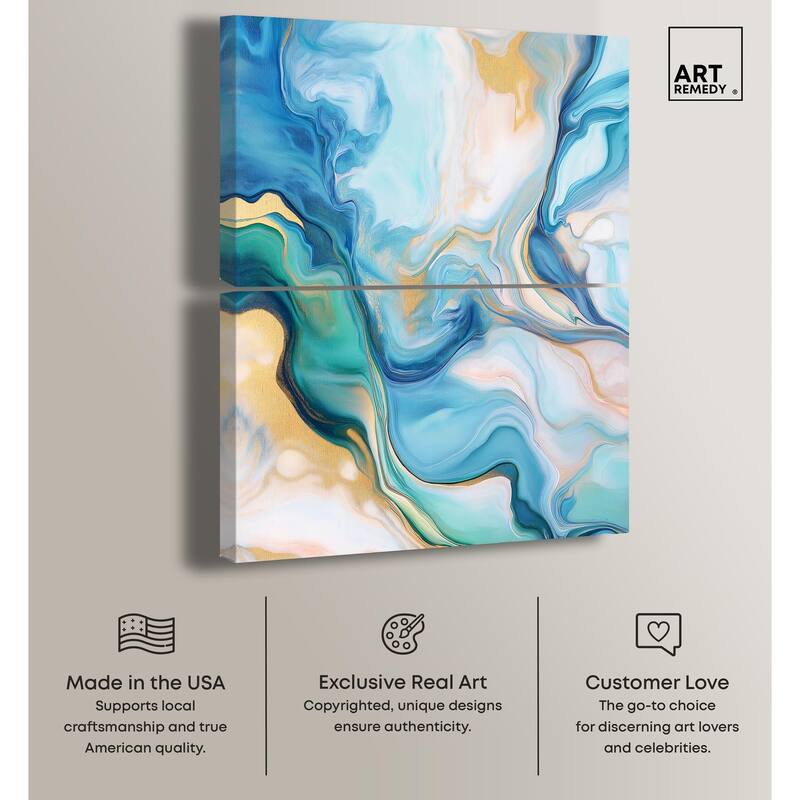 Visions Pastel II Canvas Set of 2 by Art Remedy, Gallery Wrapped