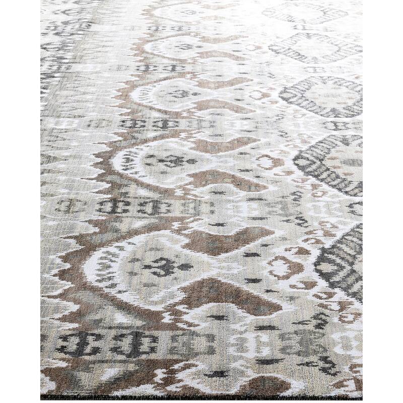 Ikat One-of-a-Kind Hand-Knotted Area Rug, Multicolor - 8' 10" x 12' 1"