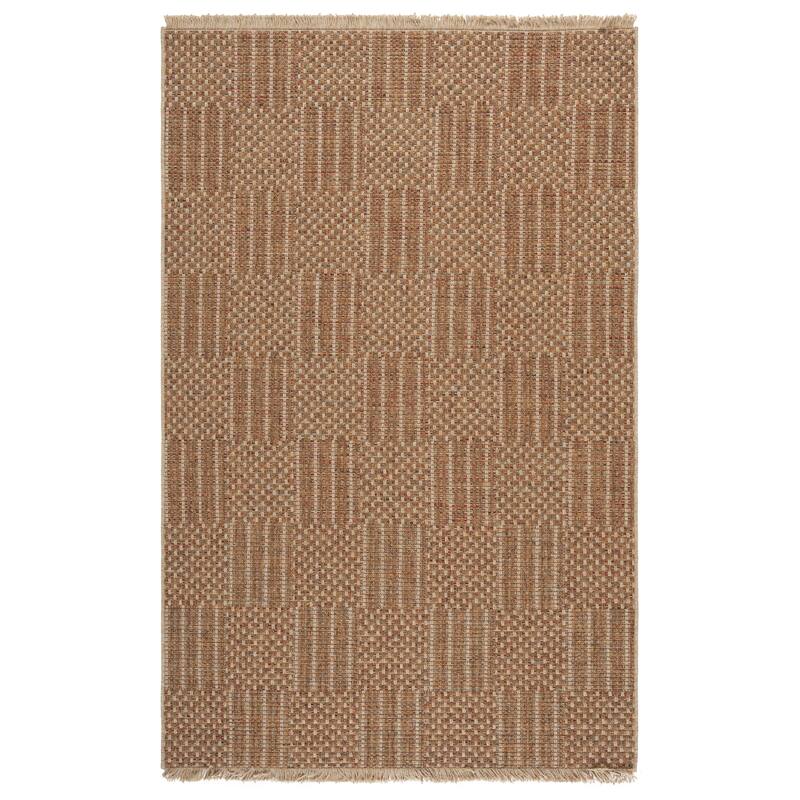 SAFAVIEH Wicker Delia Casual Rug - 5'3" x 7'6" - Natural/Brown