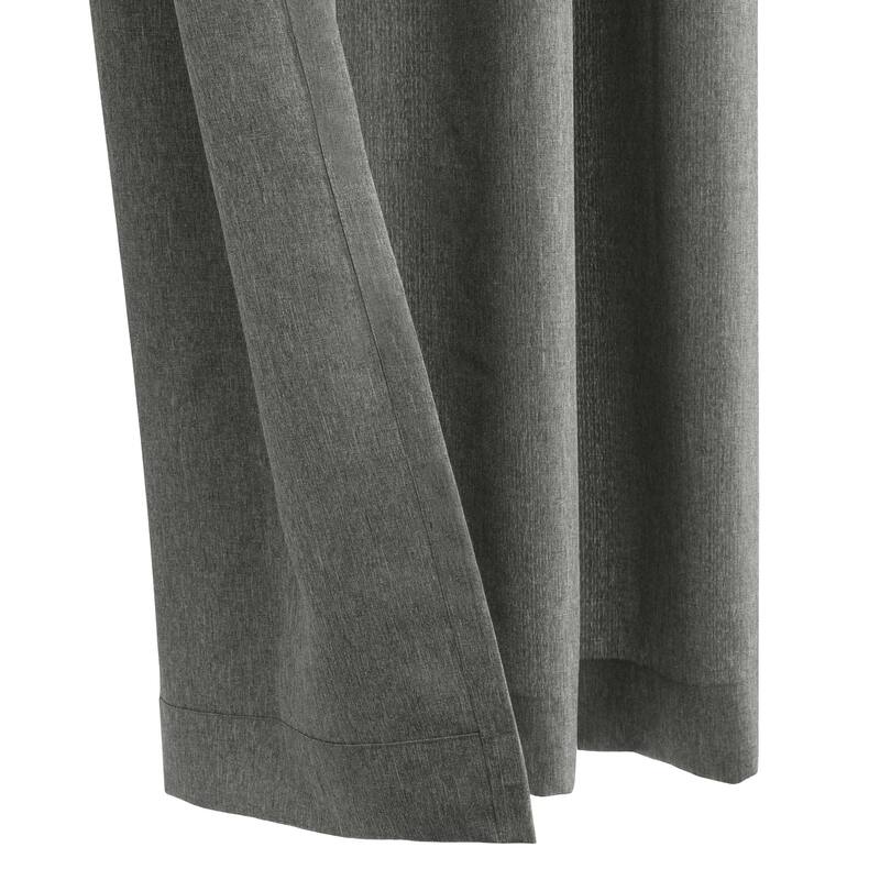 Margaret Richly Textured Woven Grommet Curtain Panel by Habitat