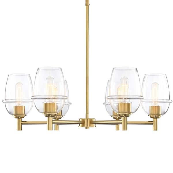 slide 2 of 10, Designers Fountain D310M-6CH Summer Jazz 6 Light 28" Wide Chandelier Brushed Gold