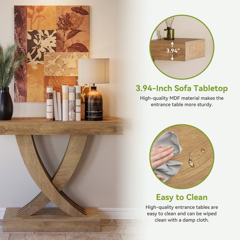 43.3 Inch Small Entryway Console Table - 11.81" D x 43.31" W x 33.46" H