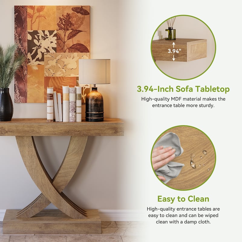 43.3-inch Small Narrow Console Table for Entryway Living Room