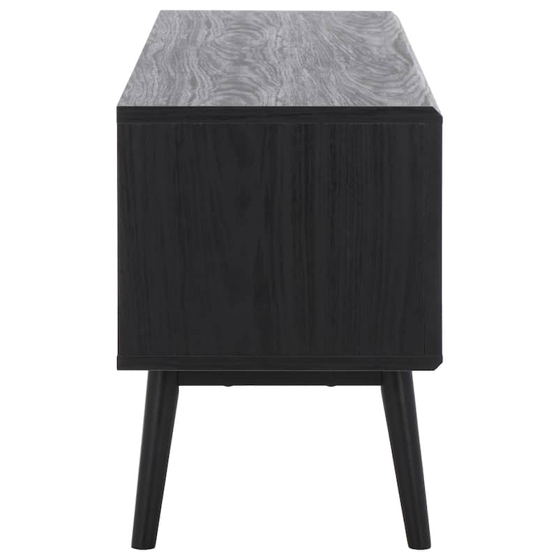 SAFAVIEH Aphra 2-Door 2-Shelf Entertainment Media Stand (Fits up to 65" Flatscreen TV) - 59 in. x 15.4 in. x 21.9 in.