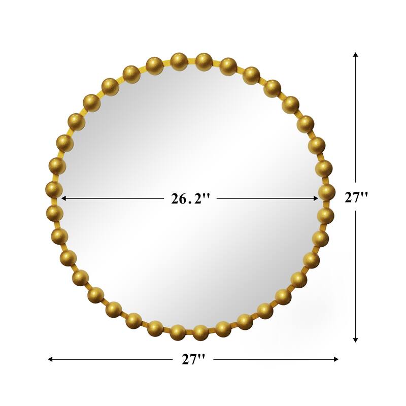 Iron Bead Wall Mirror to Enhance the Overall Otyle