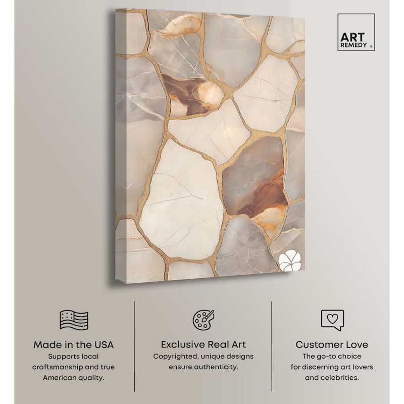 Textured Earthy Tones I Canvas by Art Remedy, Gallery Wrapped