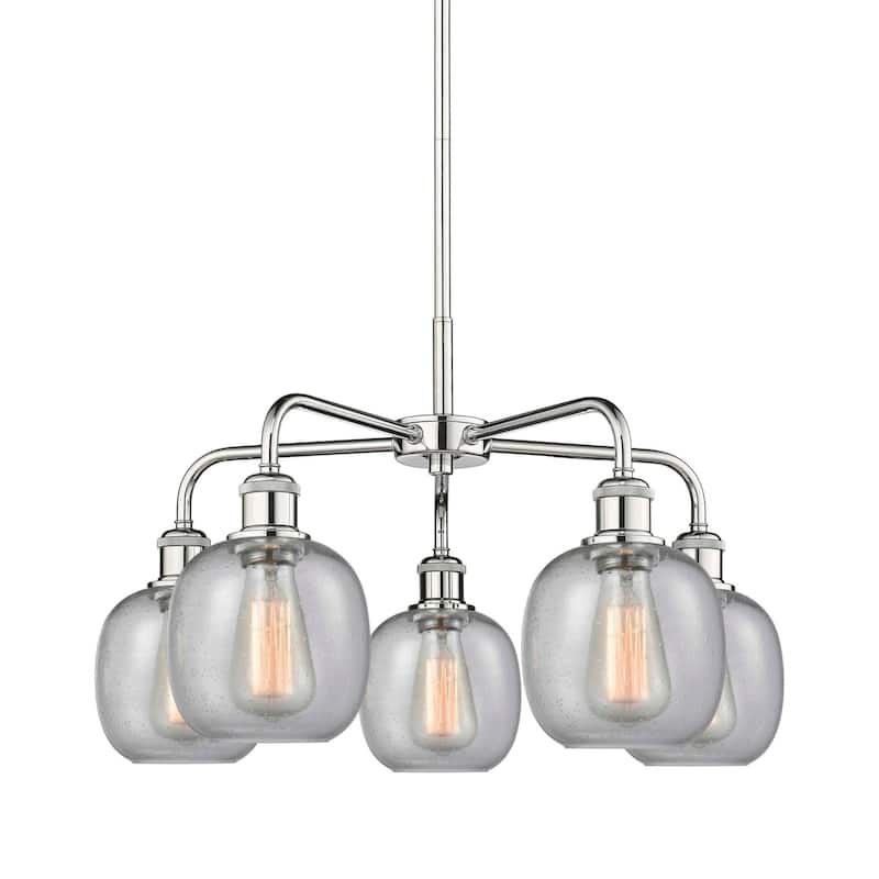 Innovations Lighting 516-5CR-15-24 Belfast Chandelier Belfast 5 Light - Polished Chrome / Seedy
