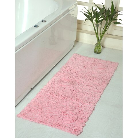 Home Weavers Bellflower Collection Absorbent Cotton Machine Washable Runner Rug-21"x54"