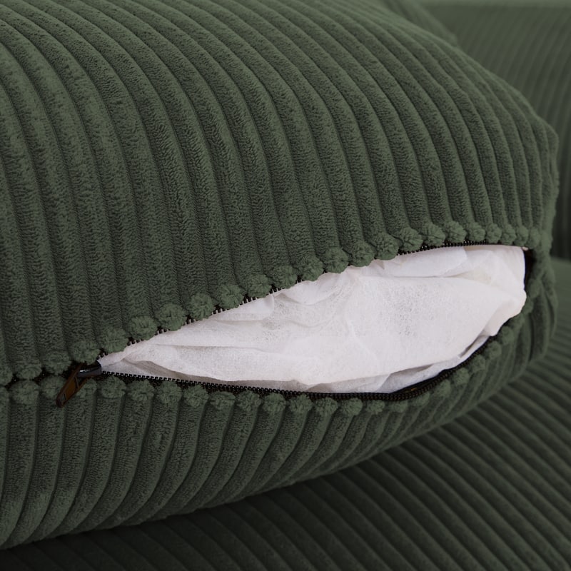 90" Oversized Modular Sectional Corduroy Sofa