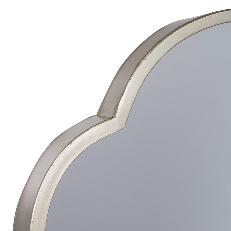 Elise Metal Arched Oval Modern Wall Mirror - 31.5"H x 20"W x 1.25"D