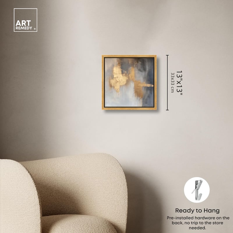 Golden Imprint Canvas by Art Remedy