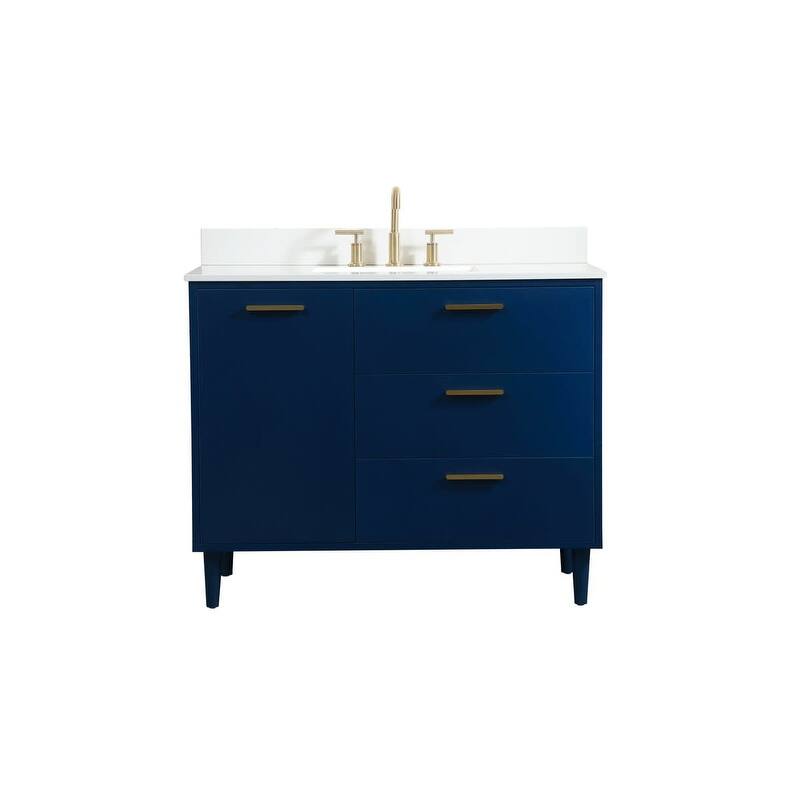 Elegant Lighting VF47042M-BS Baldwin 42" Free Standing Single Basin