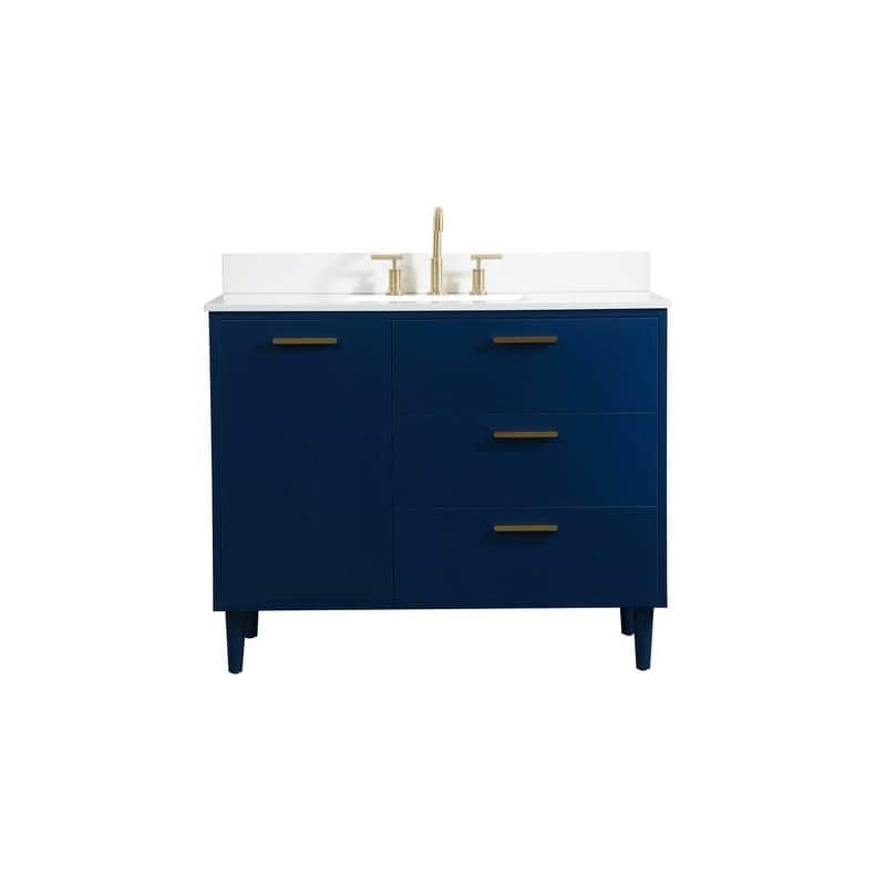 Elegant Lighting VF47042M-BS Baldwin 42" Free Standing Single Basin