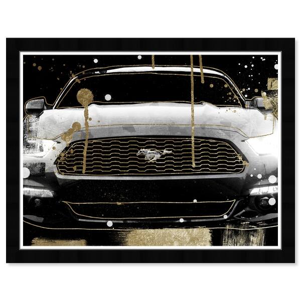 Hatcher Ethan Car Glitz Wall Art Framed Print Black Gold Overstock 32593562