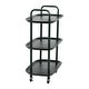 preview thumbnail 6 of 7, Plastic and Metal 3-Tier Trolley
