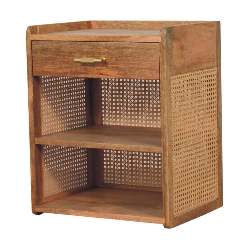 Solid Wood Larissa T-Bar Bedside