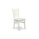 preview thumbnail 7 of 8, East West Furniture Dinette Set- an Oval Dining Table with and Linen Fabric Chairs, Linen White(Seat Type & Pieces Options)