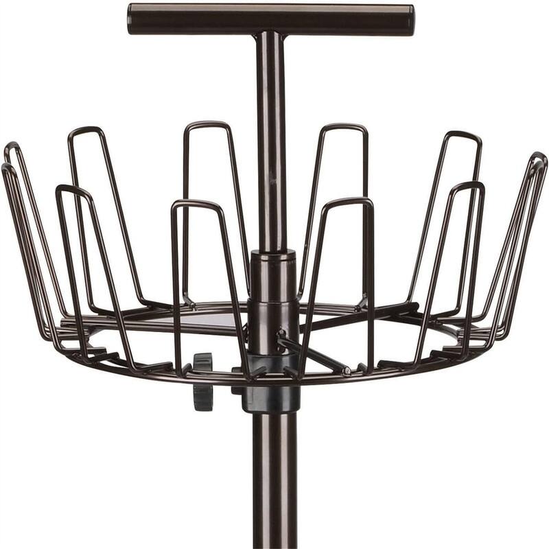 4 Tier Revolving Shoe Tree - 12"D x 12"W x 52"H
