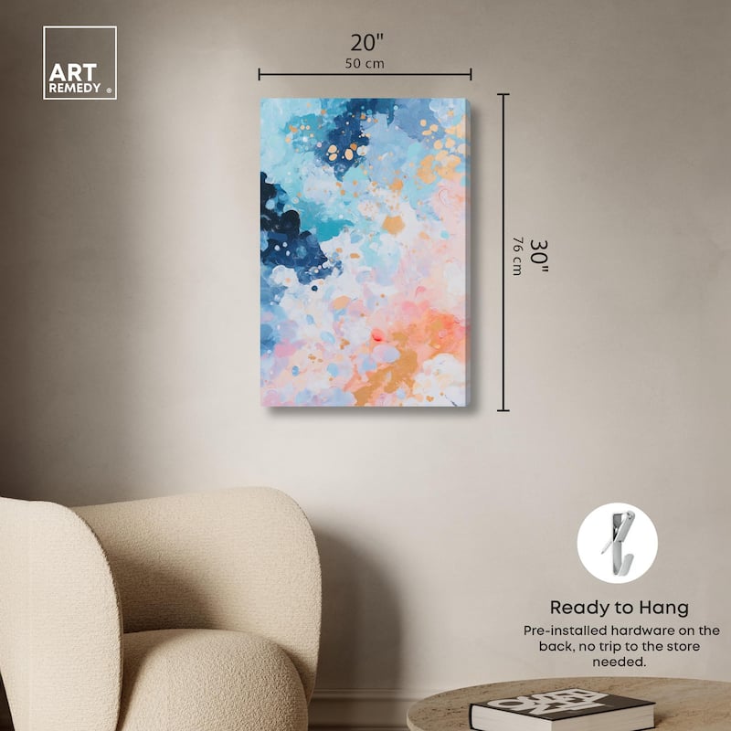 Vibrant Vortex Canvas by Art Remedy, Gallery Wrapped