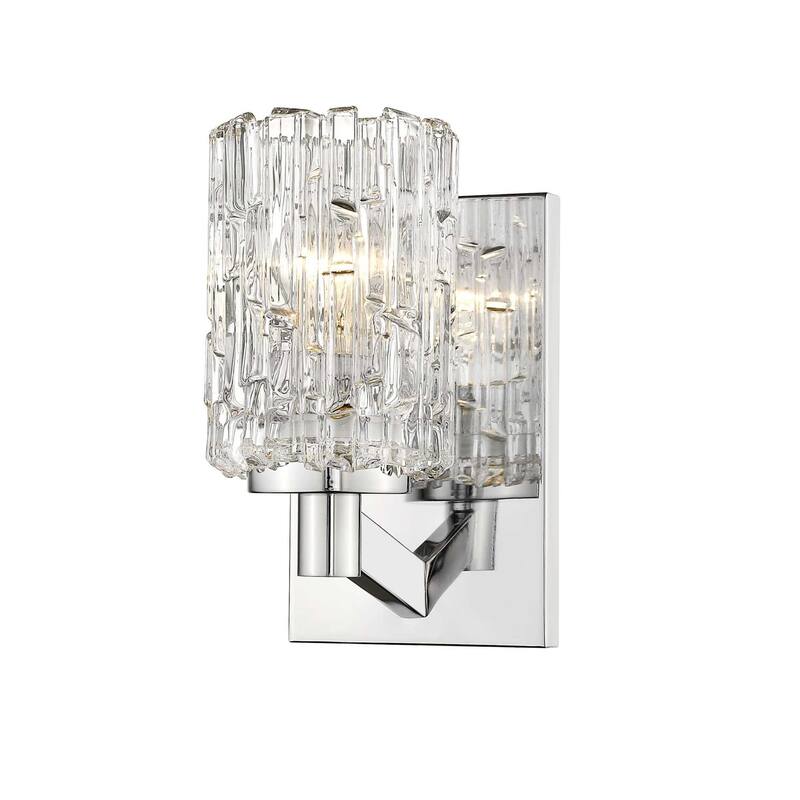 Bellevue Luella 9" Tall Bathroom Sconce - Chrome