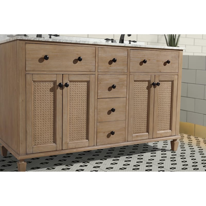 Ari Bath Annie 55" Bathroom Vanity Weathered Fir