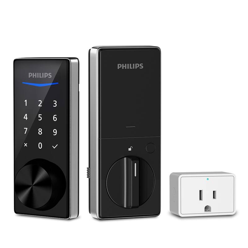Philips Bluetooth Touchscreen Smart Deadbolt with Wi-Fi Bridge & Handle Set