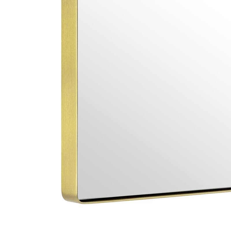 TEHOME Metal Arched Mirror for Bathroom, Dresser or Living Room - 24" x 40"