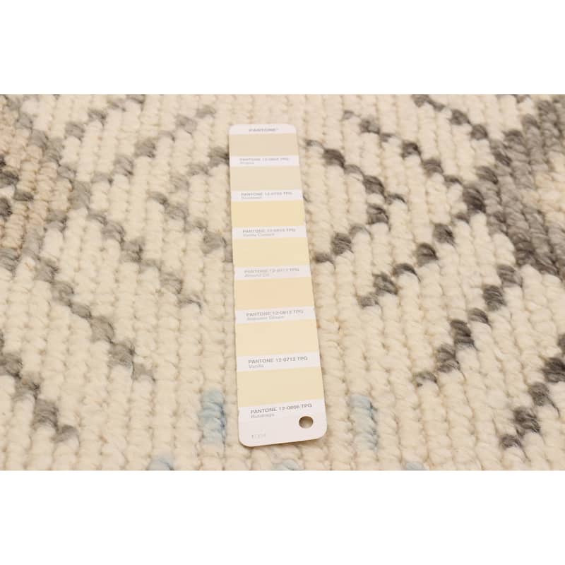 ECARPETGALLERY Hand-knotted Tangier Cream Wool Rug - 5'3 x 7'7