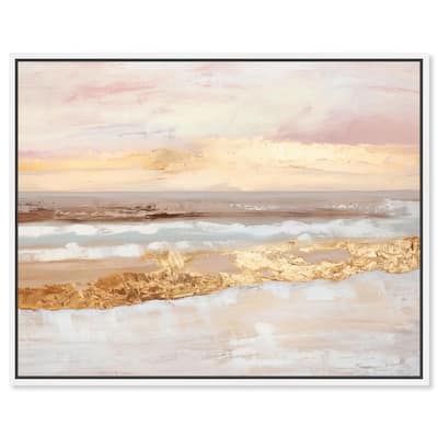 Rose Gold Coast Canvas by Art Remedy